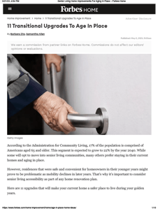 Senior Living Home Improvements